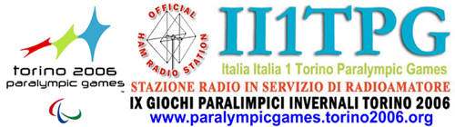 The official HAM Radio Station of the IX Paralympic Winter Games, Torino 2006