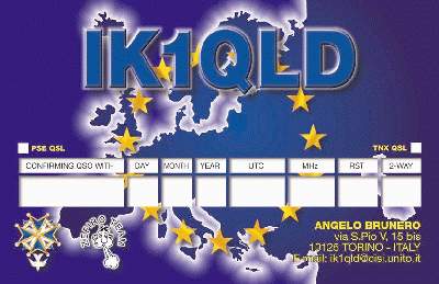 IK1QLD's QSL card