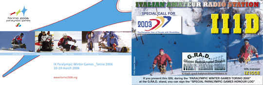 QSL card of II1D
